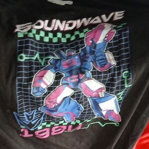 Hasbro Black and Blue Soundwave Tee